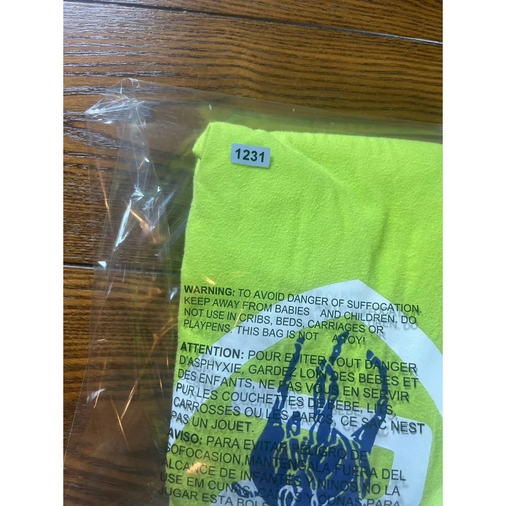 Polo Ralph Lauren Boys XL Neon Green Big Pony Logo V Neck T Shirt EUC